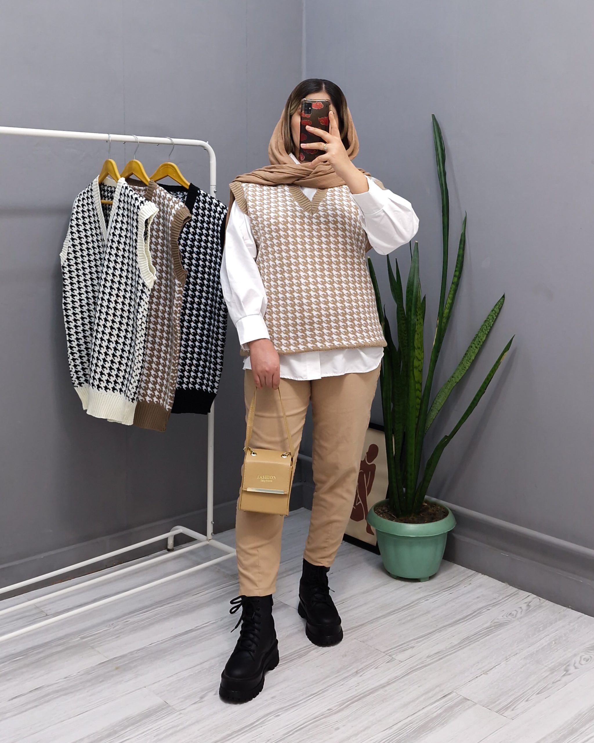 تصویر بافت زنانه پیچاز سایز فری 